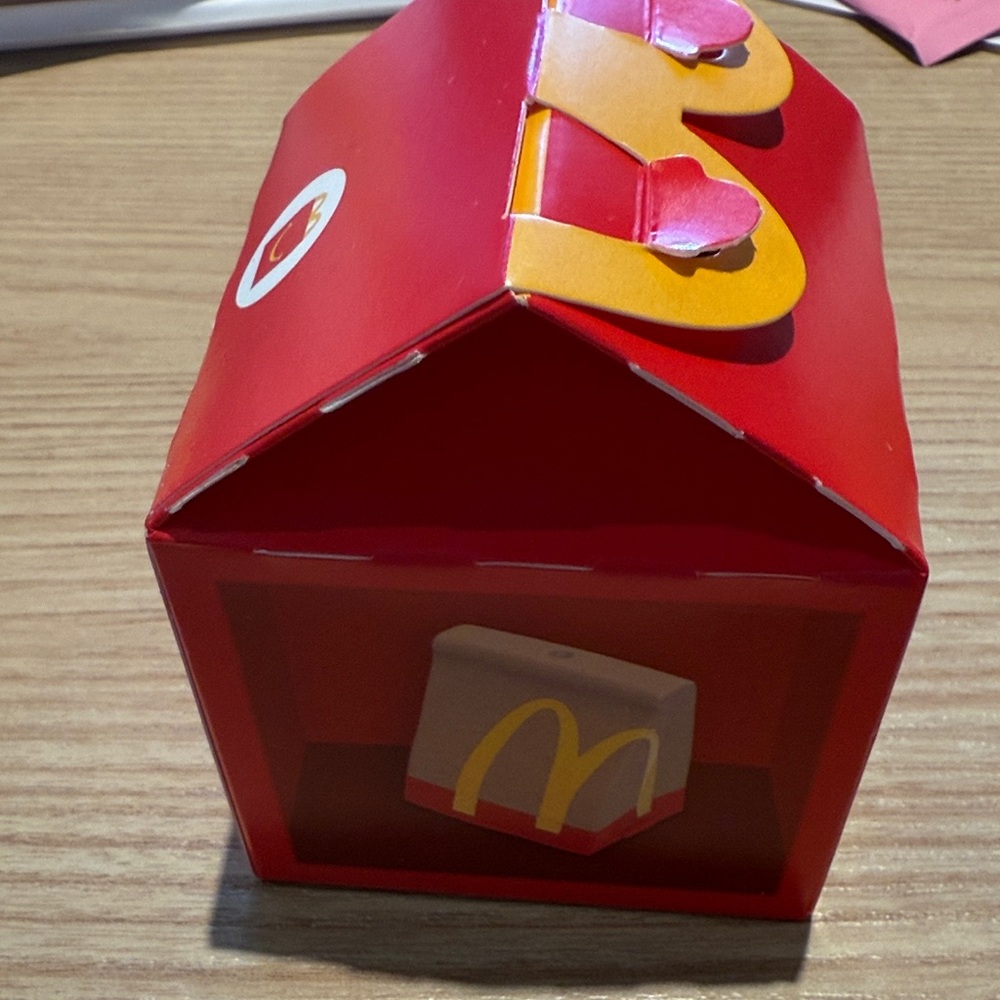Free with purchase lil McDonald’s happy meal toy - paper bag